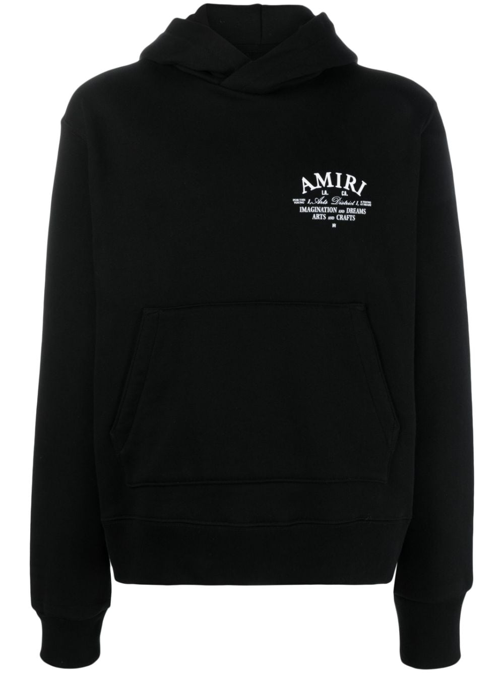 AMIRI logo-print cotton hoodie - Black von AMIRI