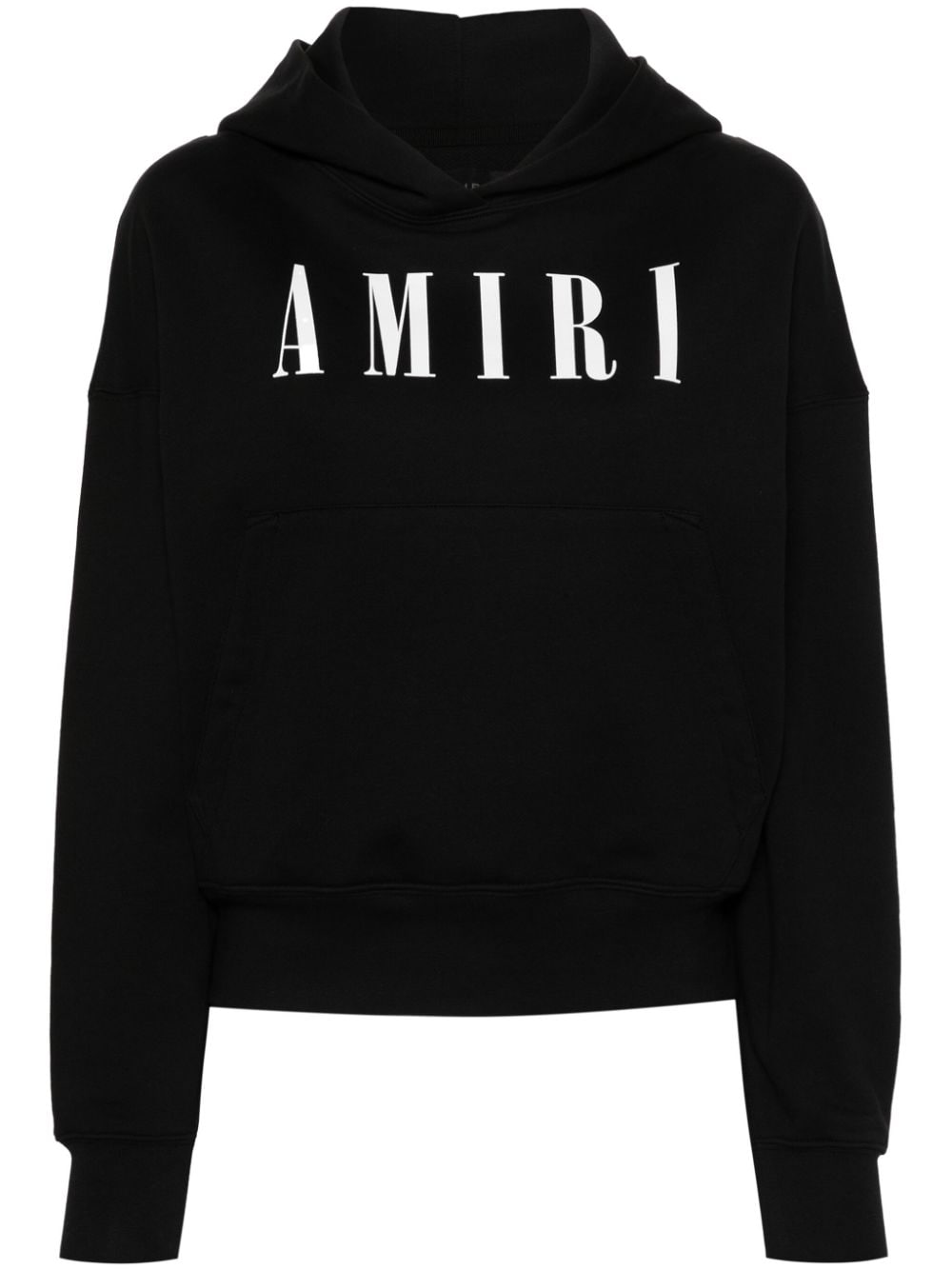 AMIRI logo-print cotton hoodie - Black von AMIRI