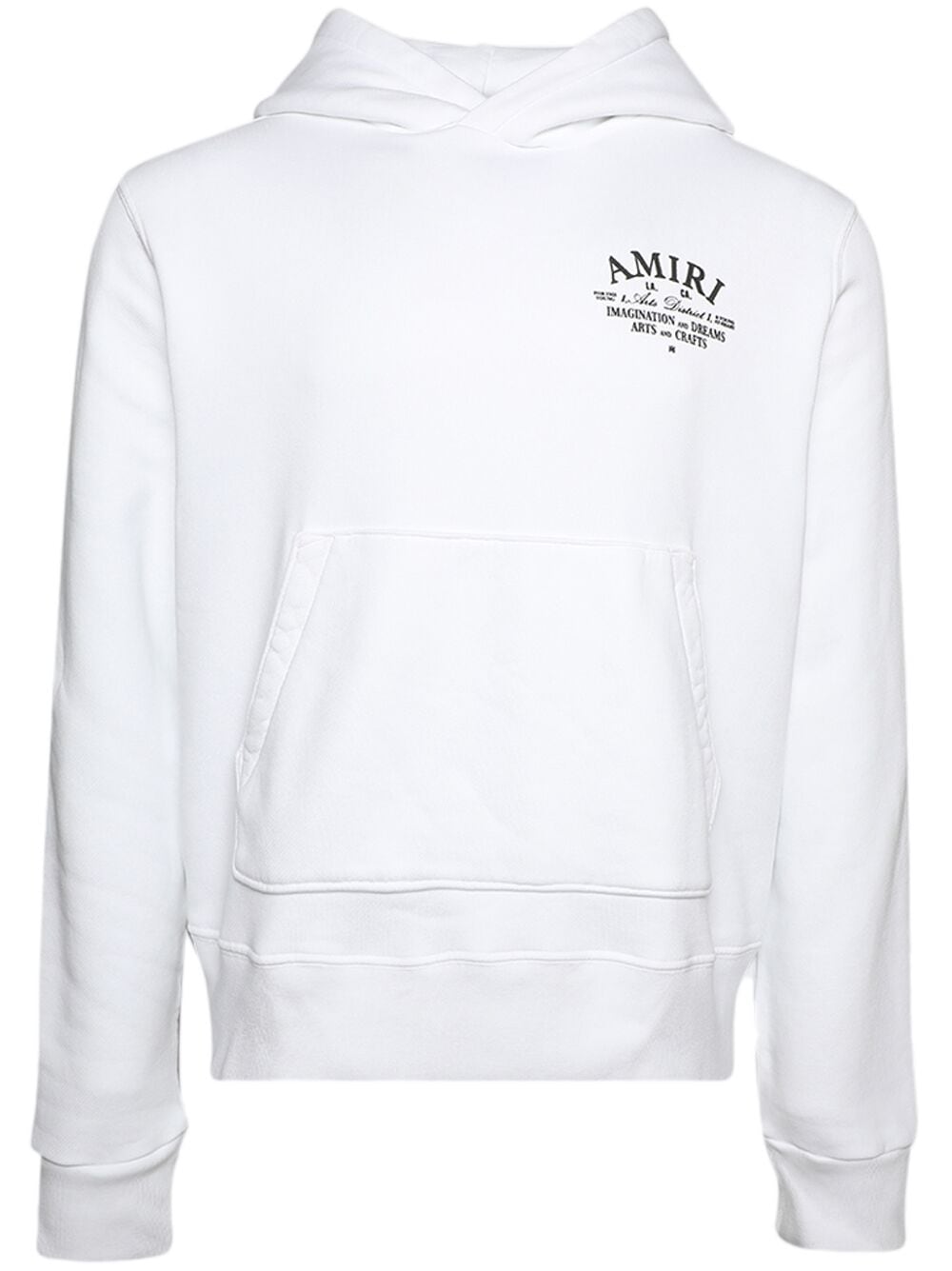 AMIRI logo-print cotton hoodie - White von AMIRI