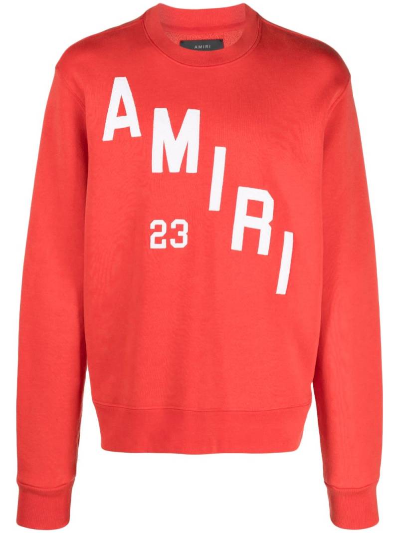 AMIRI logo-print crew-neck sweatshirt - Red von AMIRI