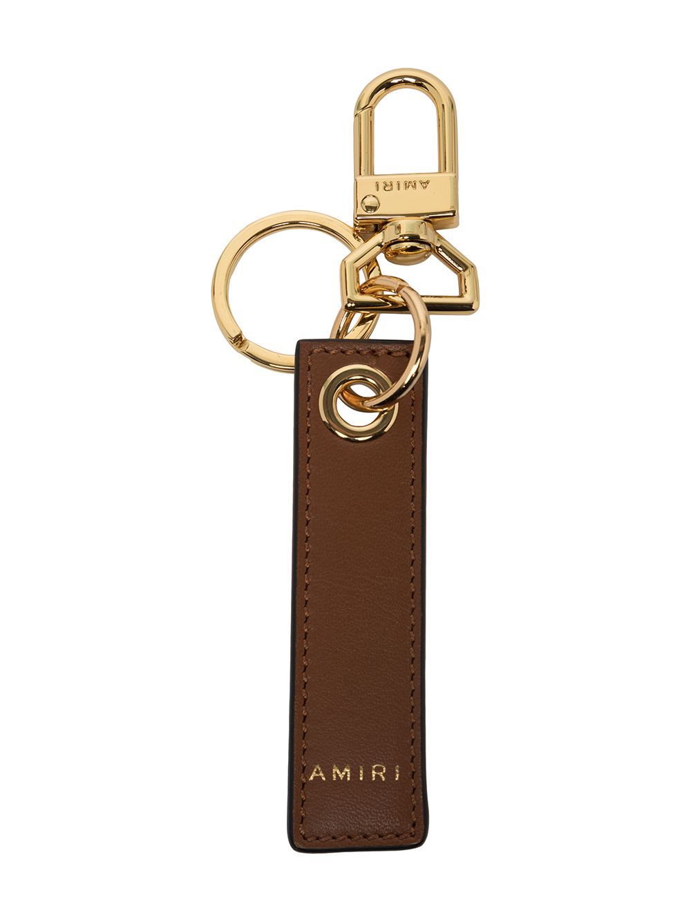 AMIRI logo-print keyring - Brown von AMIRI