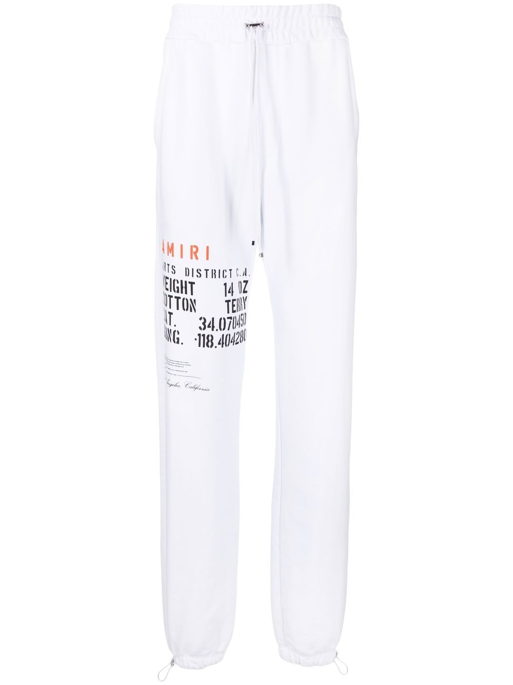 AMIRI logo-print track pants - White von AMIRI