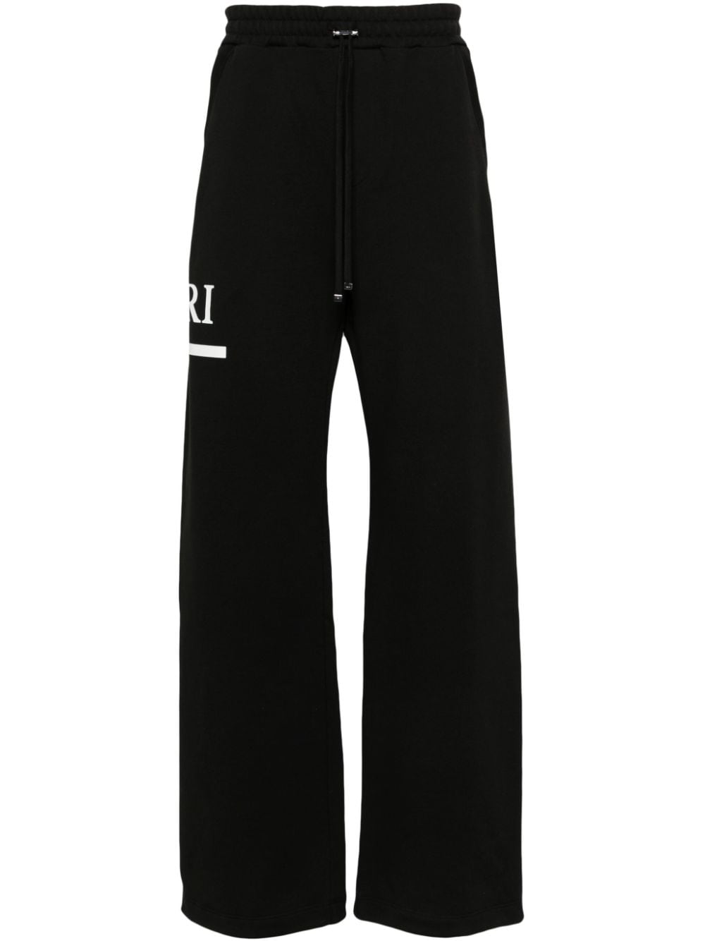 AMIRI logo-print wide-leg track pants - Black von AMIRI