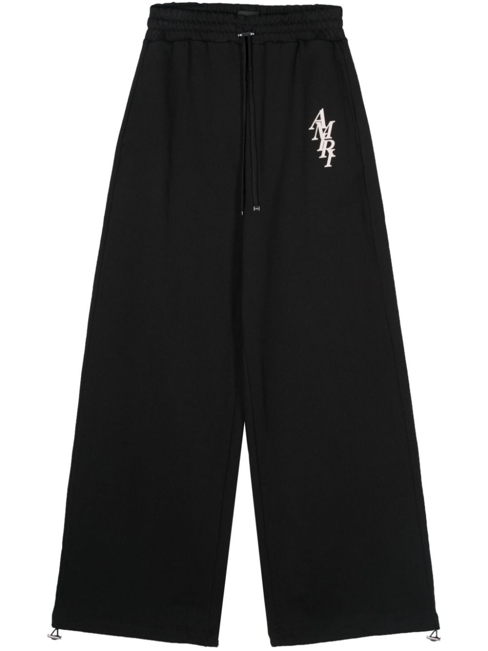 AMIRI logo-rubberised straight-leg track pants - Black von AMIRI