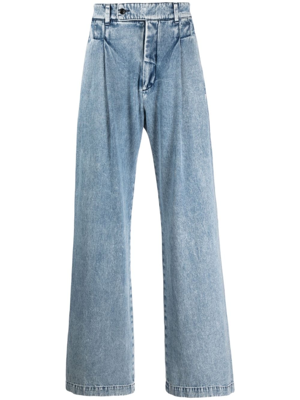 AMIRI pleated wide-leg jeans - Blue von AMIRI