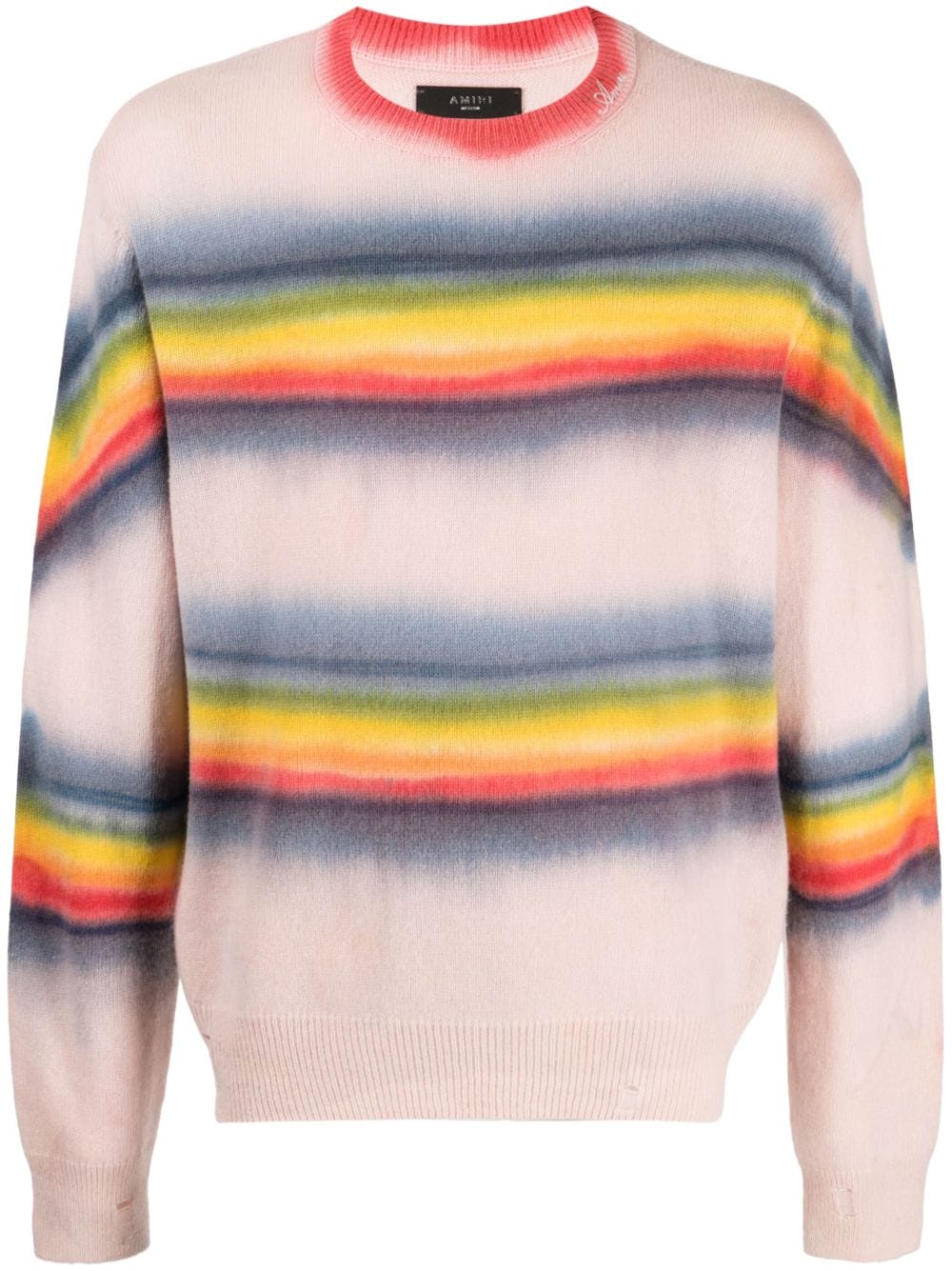 AMIRI rainbow tie-dye crew-neck sweatshirt - Orange von AMIRI