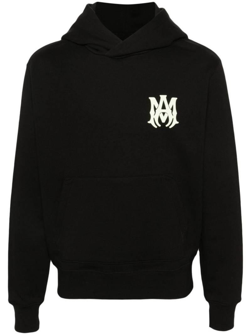 AMIRI raised monogram hoodie - Black von AMIRI