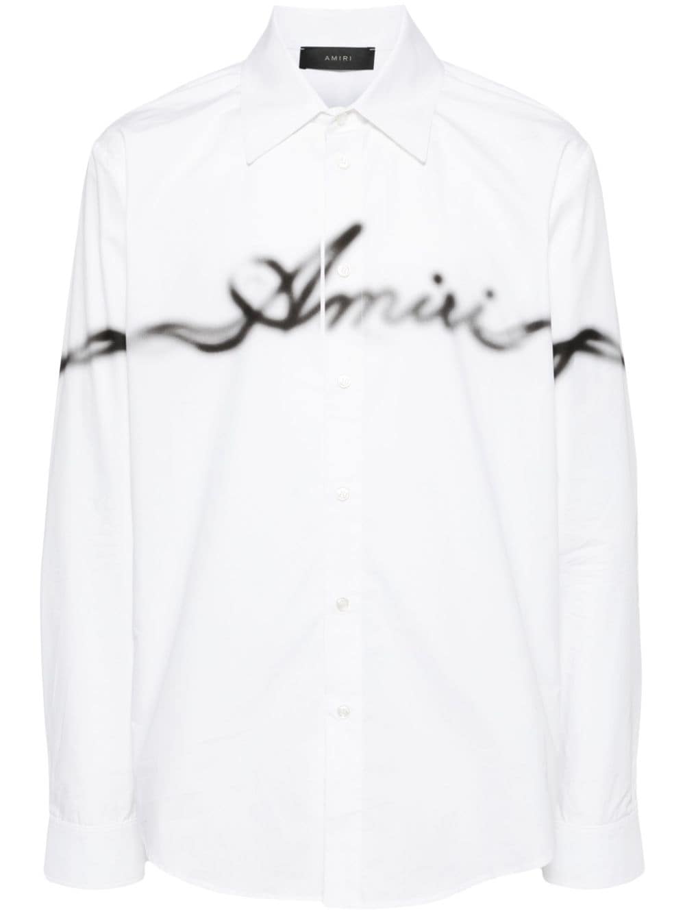 AMIRI smoke logo long-sleeve shirt - White von AMIRI