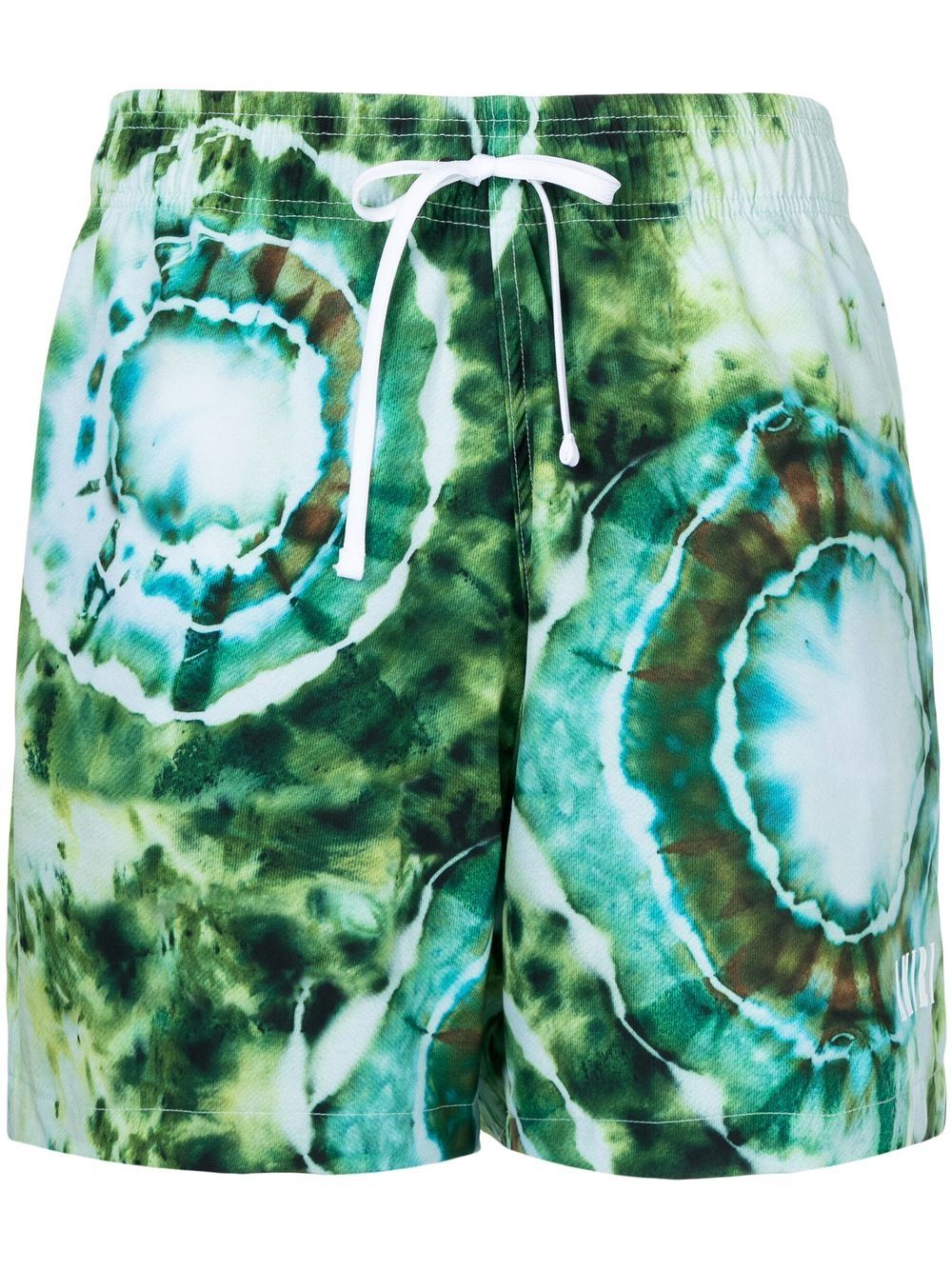 AMIRI tie-dye drawstring swim shorts - Green von AMIRI