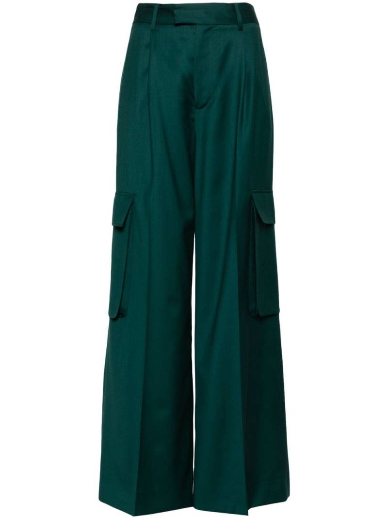 AMIRI wide-leg wool cargo trousers - Green von AMIRI