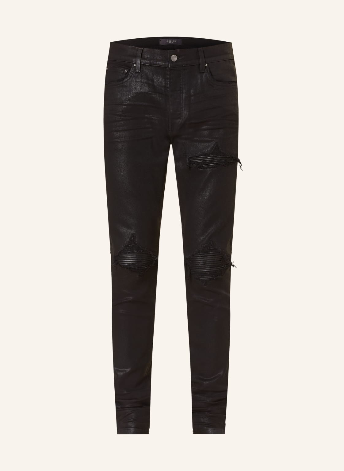 Amiri Coated Jeans Extra Slim Fit schwarz von AMIRI