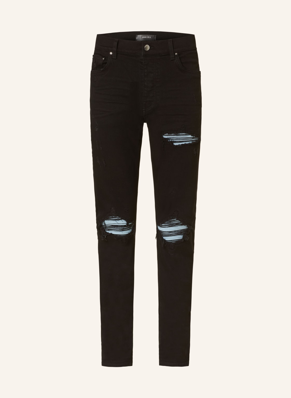 Amiri Destroyed Jeans mx1 Extra Slim Fit blau von AMIRI