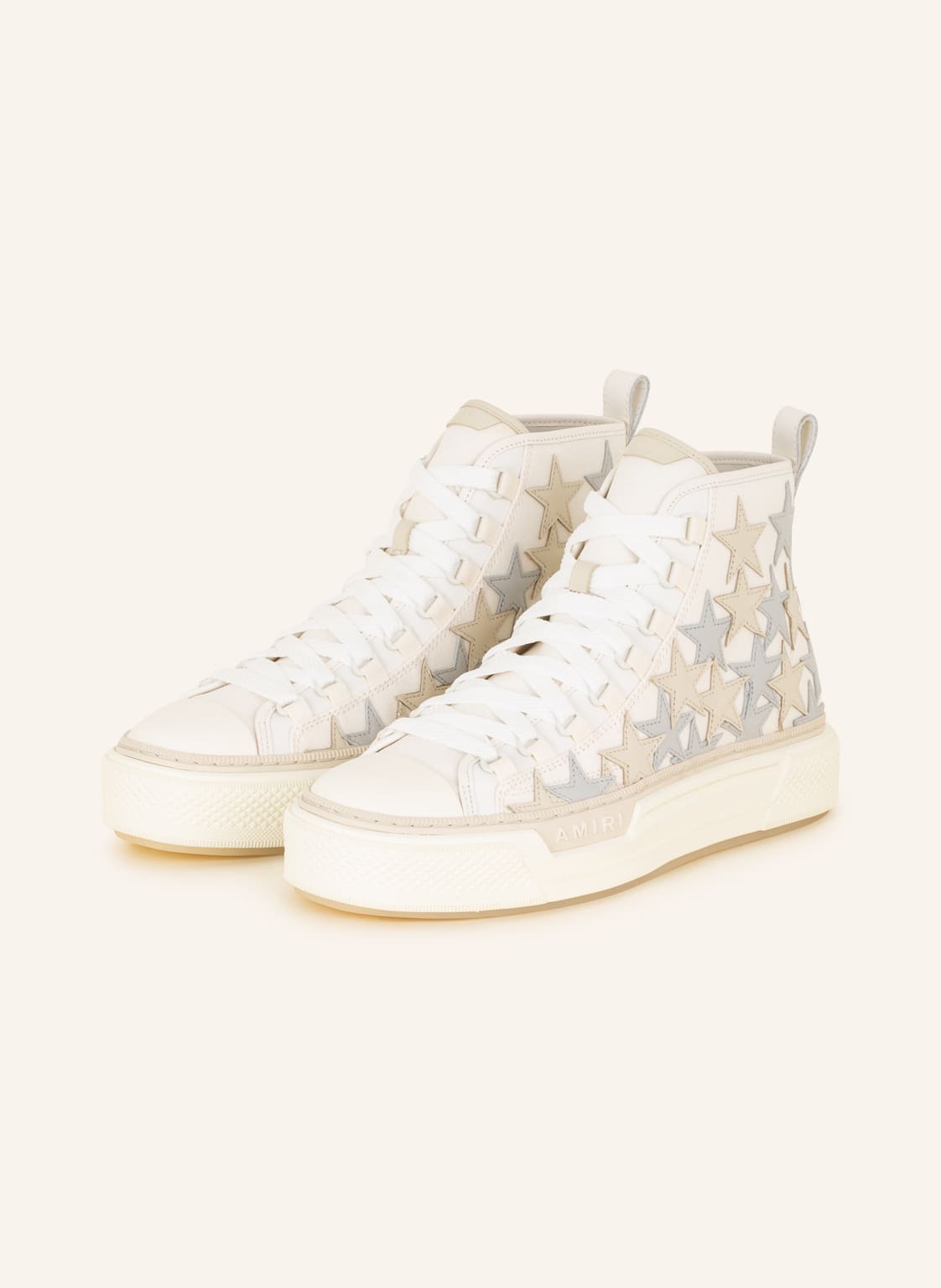 Amiri Hightop-Sneaker Stars Court weiss von AMIRI