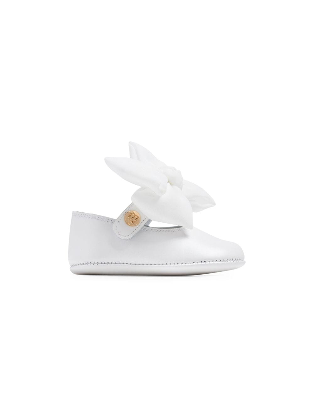 ANDANINES bow-detail leather ballerina shoes - White von ANDANINES
