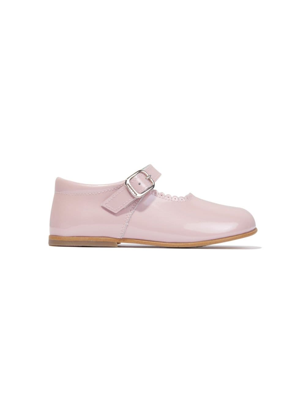 ANDANINES buckled leather ballerina shoes - Pink von ANDANINES