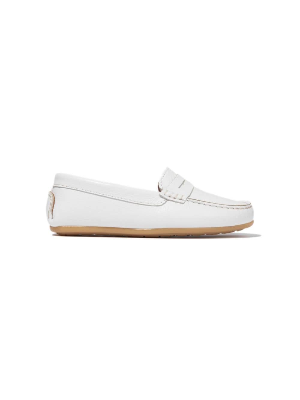 ANDANINES leather penny loafers - White von ANDANINES