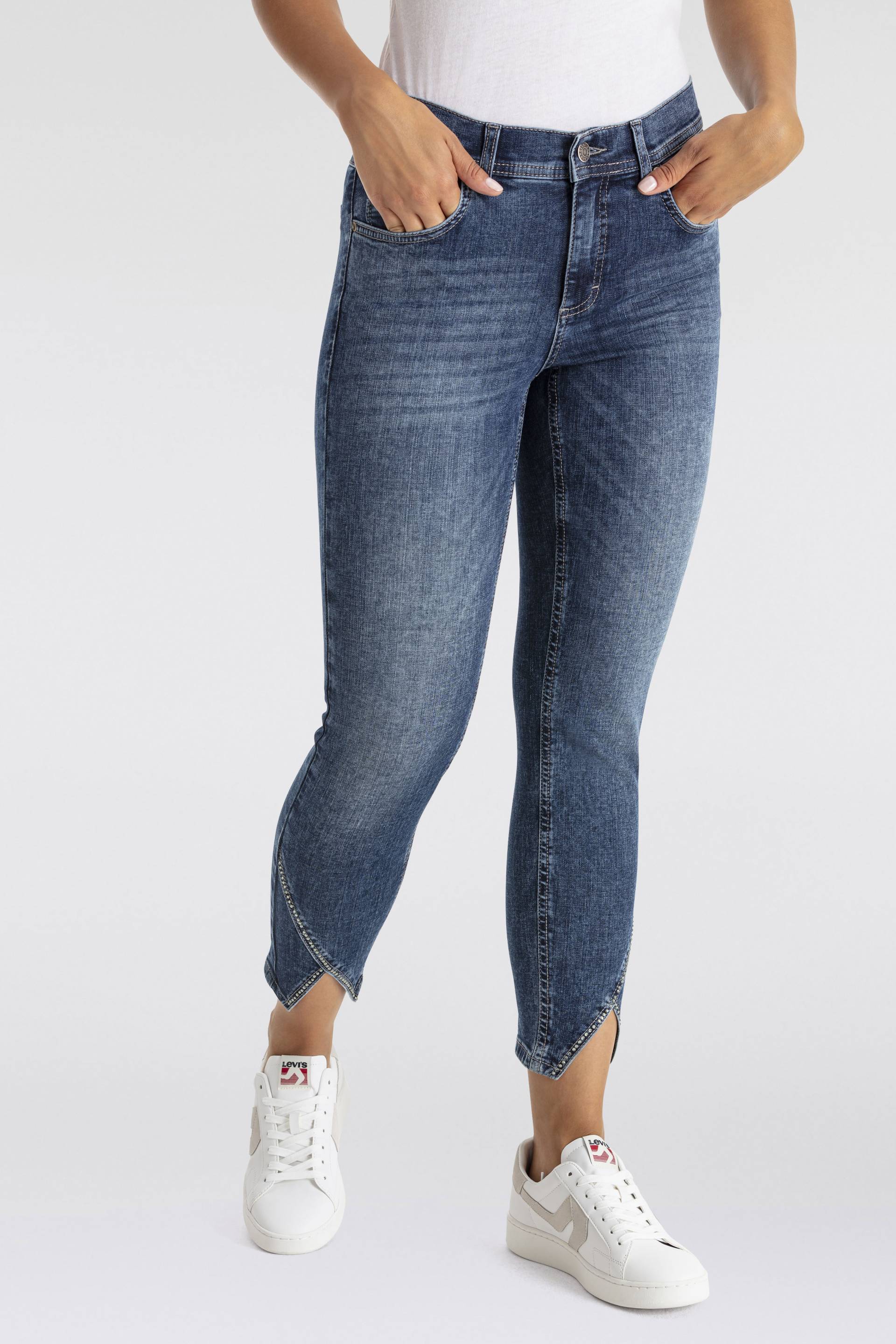 ANGELS 7/8-Jeans »Ornella«, mit Strassteinchen am Beinabschluss von ANGELS