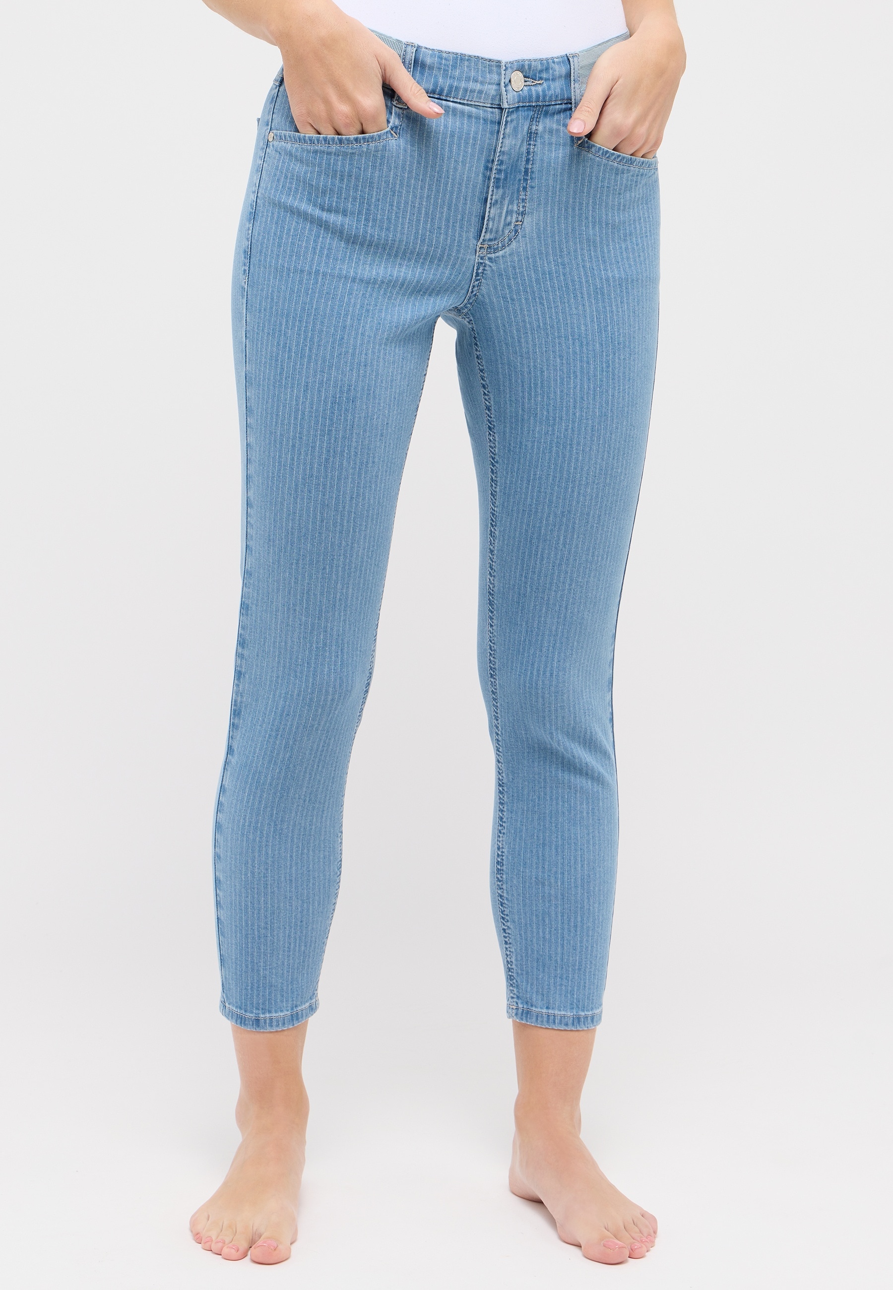 ANGELS Ankle-Jeans »ORNELLA SPORTY«, Indigo Stripe von ANGELS