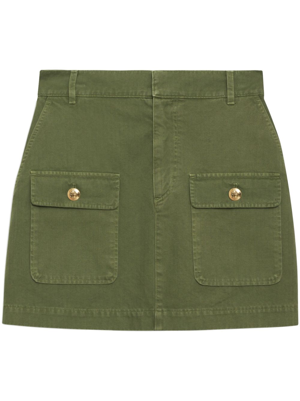 ANINE BING Aliza cotton miniskirt - Green von ANINE BING