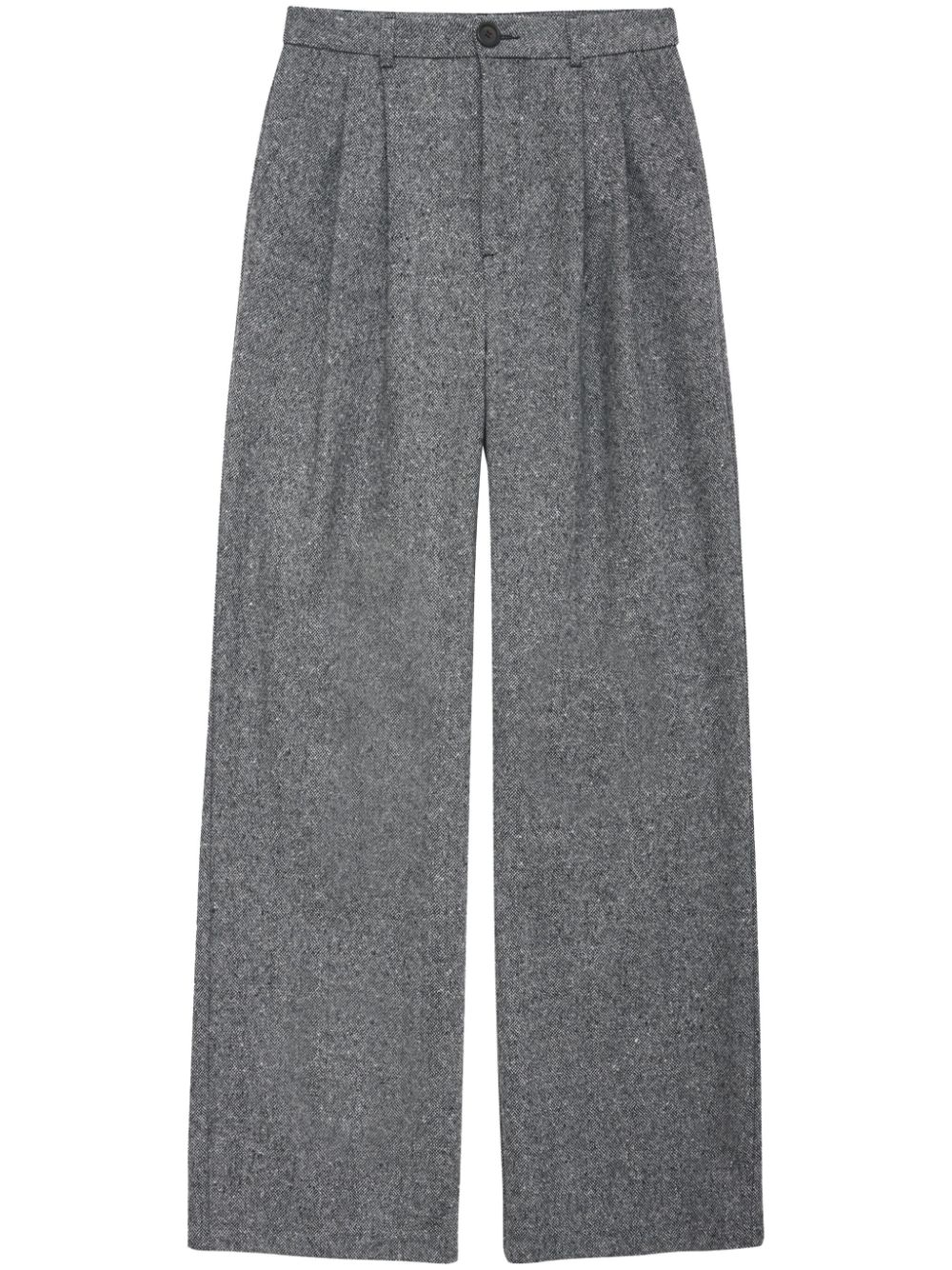 ANINE BING Carrie wide-leg wool trousers - Grey von ANINE BING