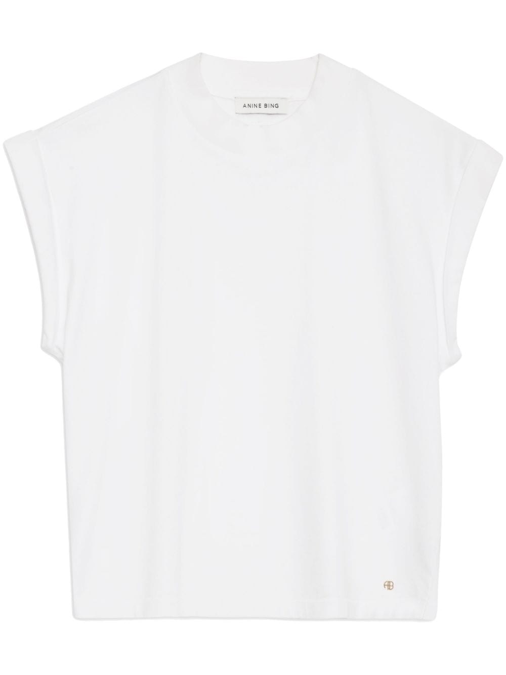 ANINE BING Caspen cotton T-shirt - White von ANINE BING
