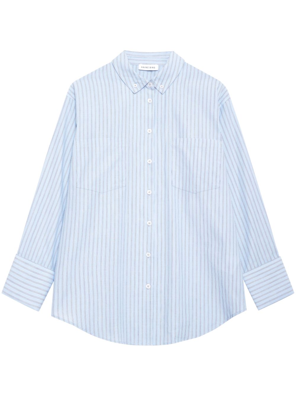 ANINE BING Catherine stripe-pattern shirt - Blue von ANINE BING