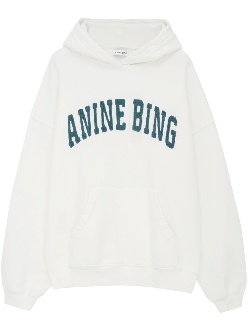 ANINE BING Harvey organic-cotton hoodie - White von ANINE BING
