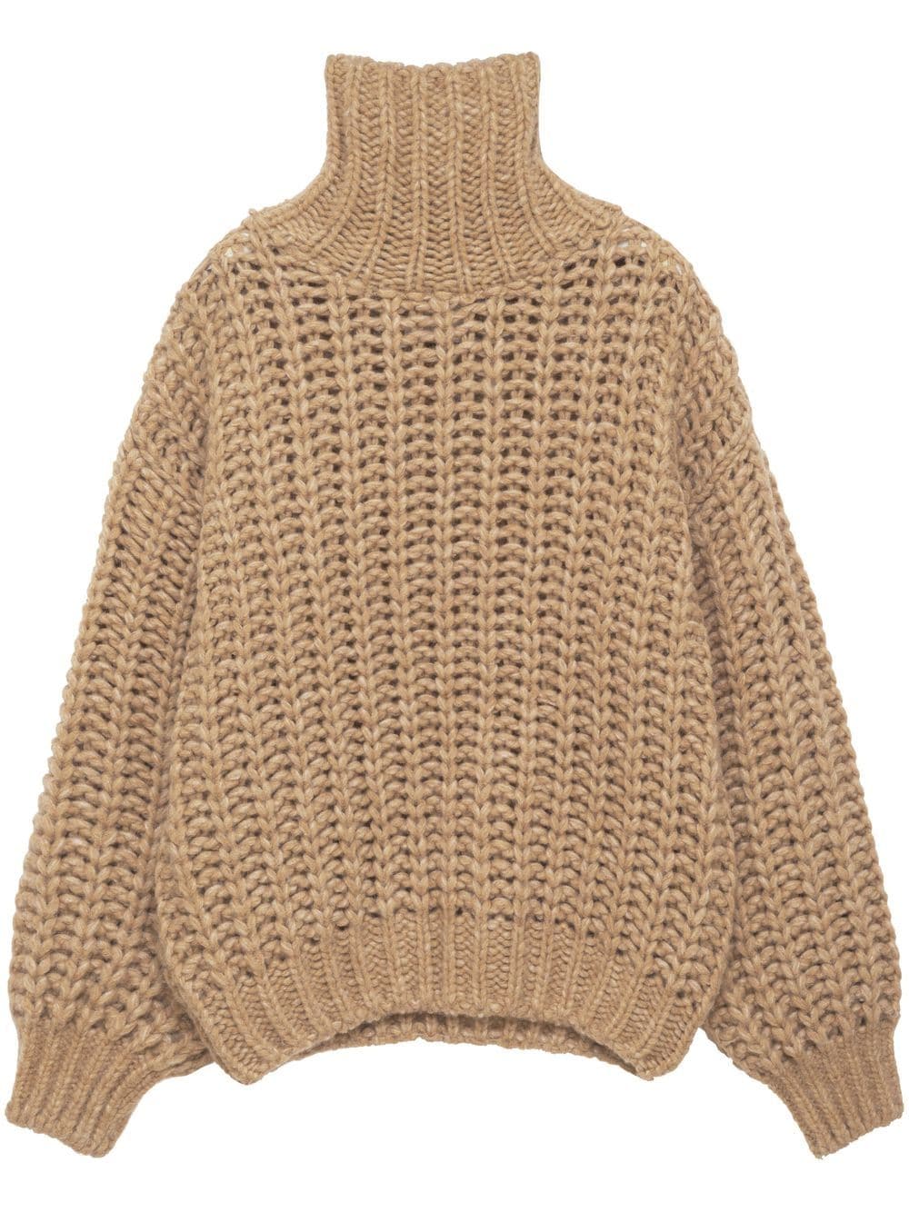 ANINE BING Iris open-knit jumper - Brown von ANINE BING