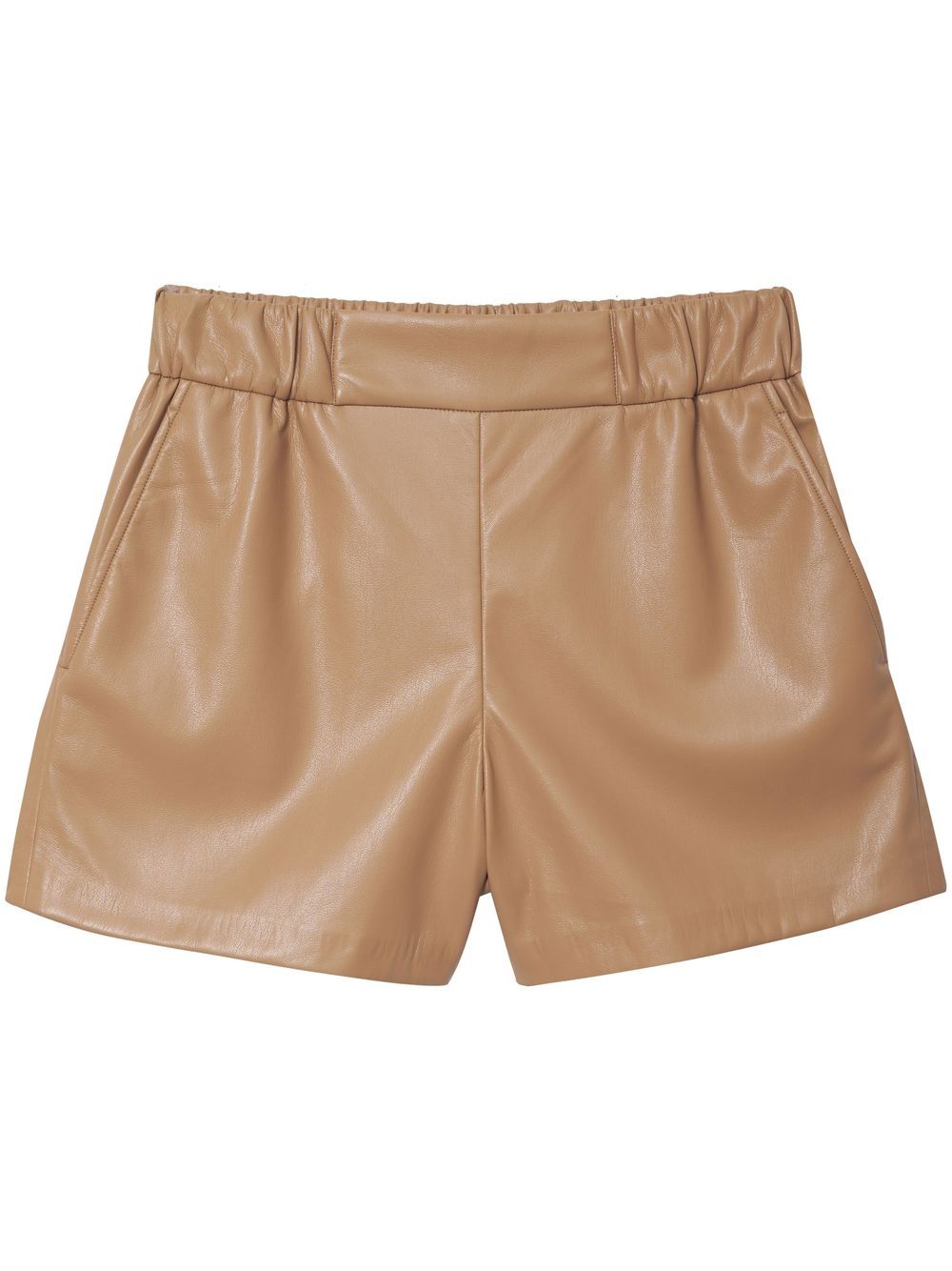 ANINE BING Koa faux-leather shorts - Brown von ANINE BING