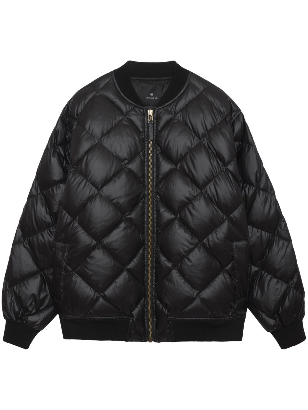 ANINE BING Leo padded-design jacket - Black von ANINE BING