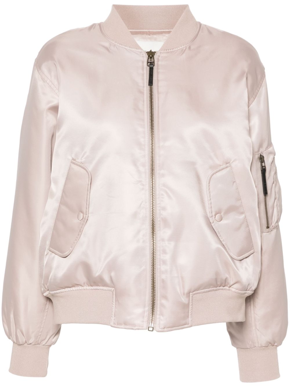 ANINE BING Leon satin bomber jacket - Neutrals von ANINE BING