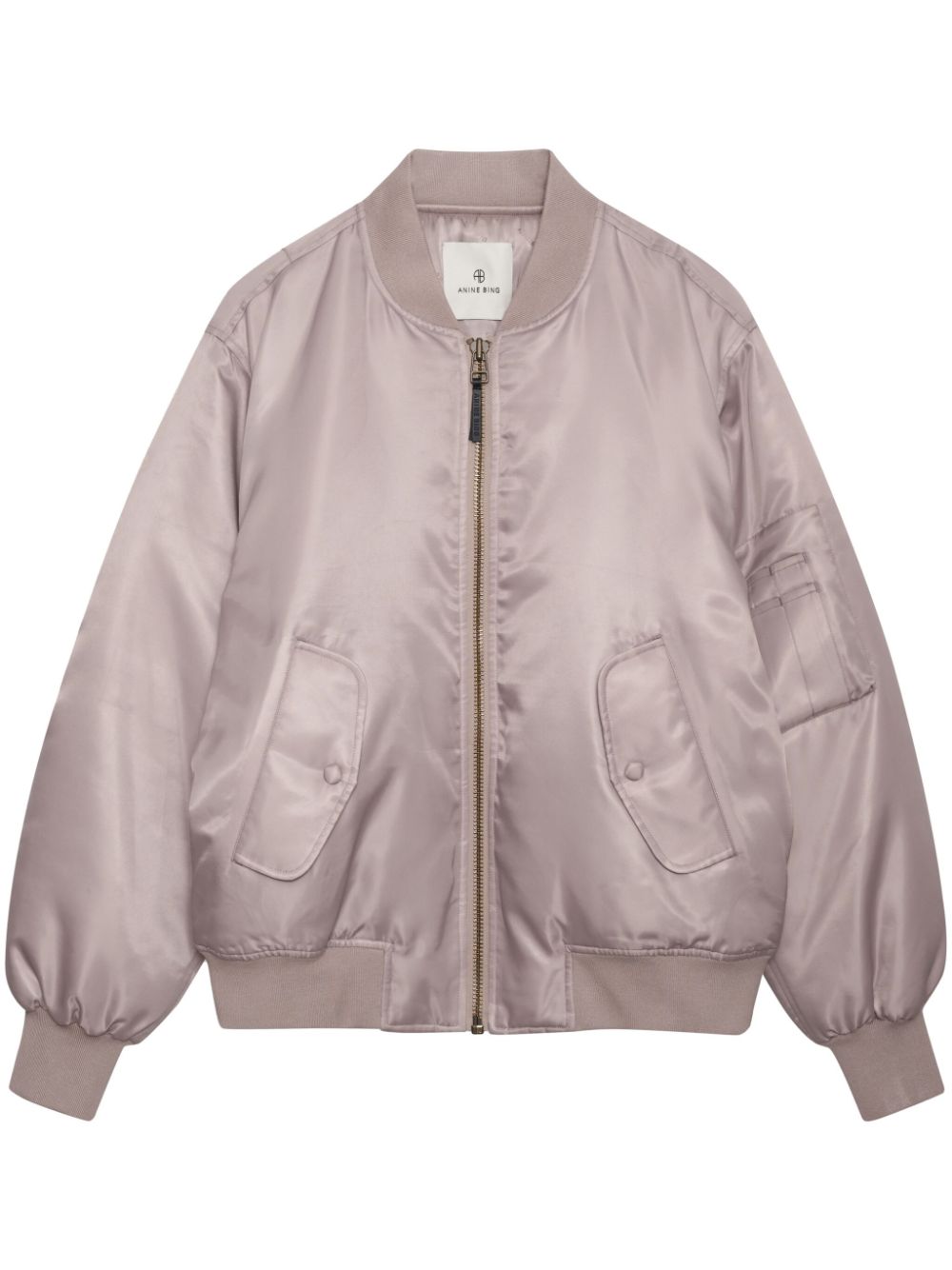 ANINE BING Leon zipped bomber jacket - Pink von ANINE BING
