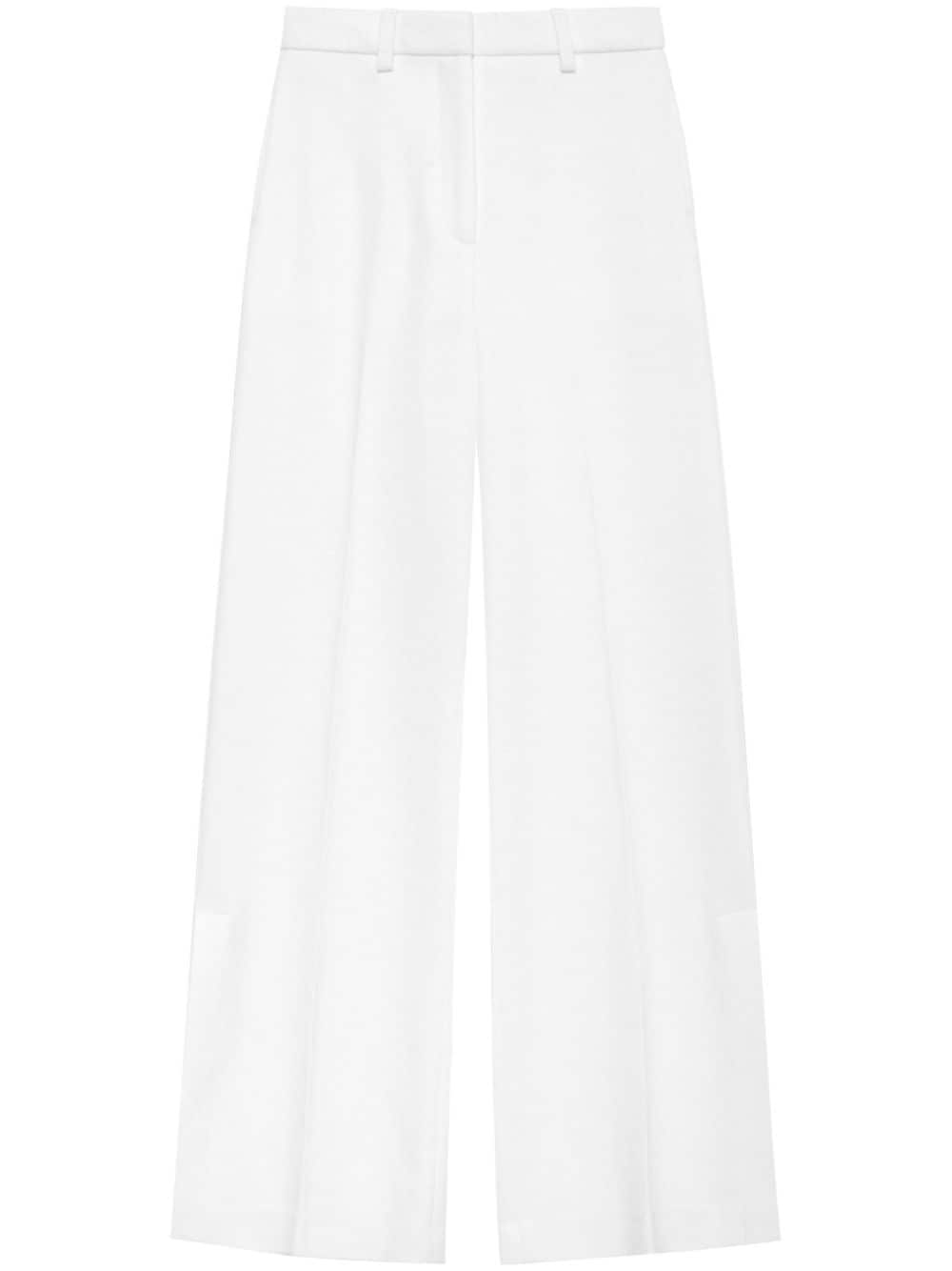 ANINE BING Lyra pressed-crease tailored trousers - White von ANINE BING