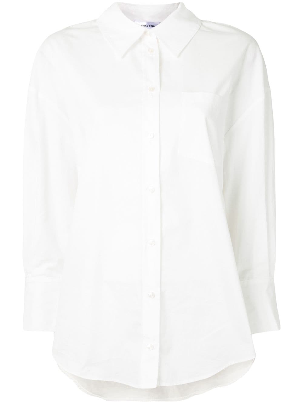 ANINE BING Mika long-sleeve shirt - White von ANINE BING