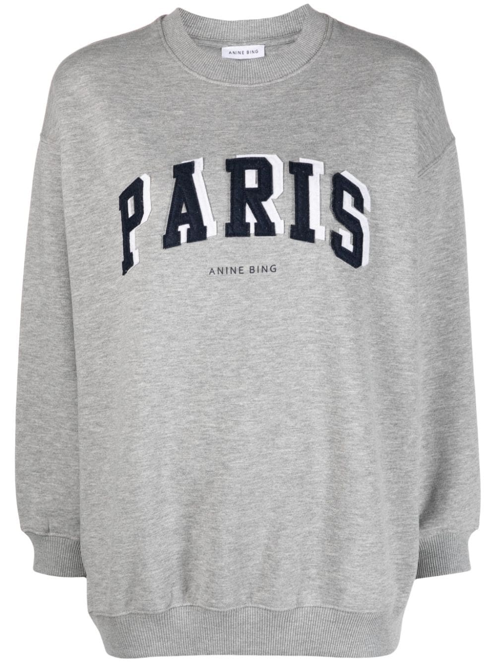 ANINE BING Paris crew-neck sweatshirt - Grey von ANINE BING