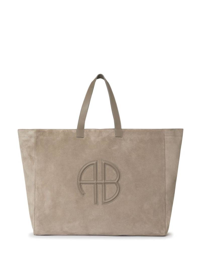 ANINE BING Rio logo-embossed tote bag - Neutrals von ANINE BING