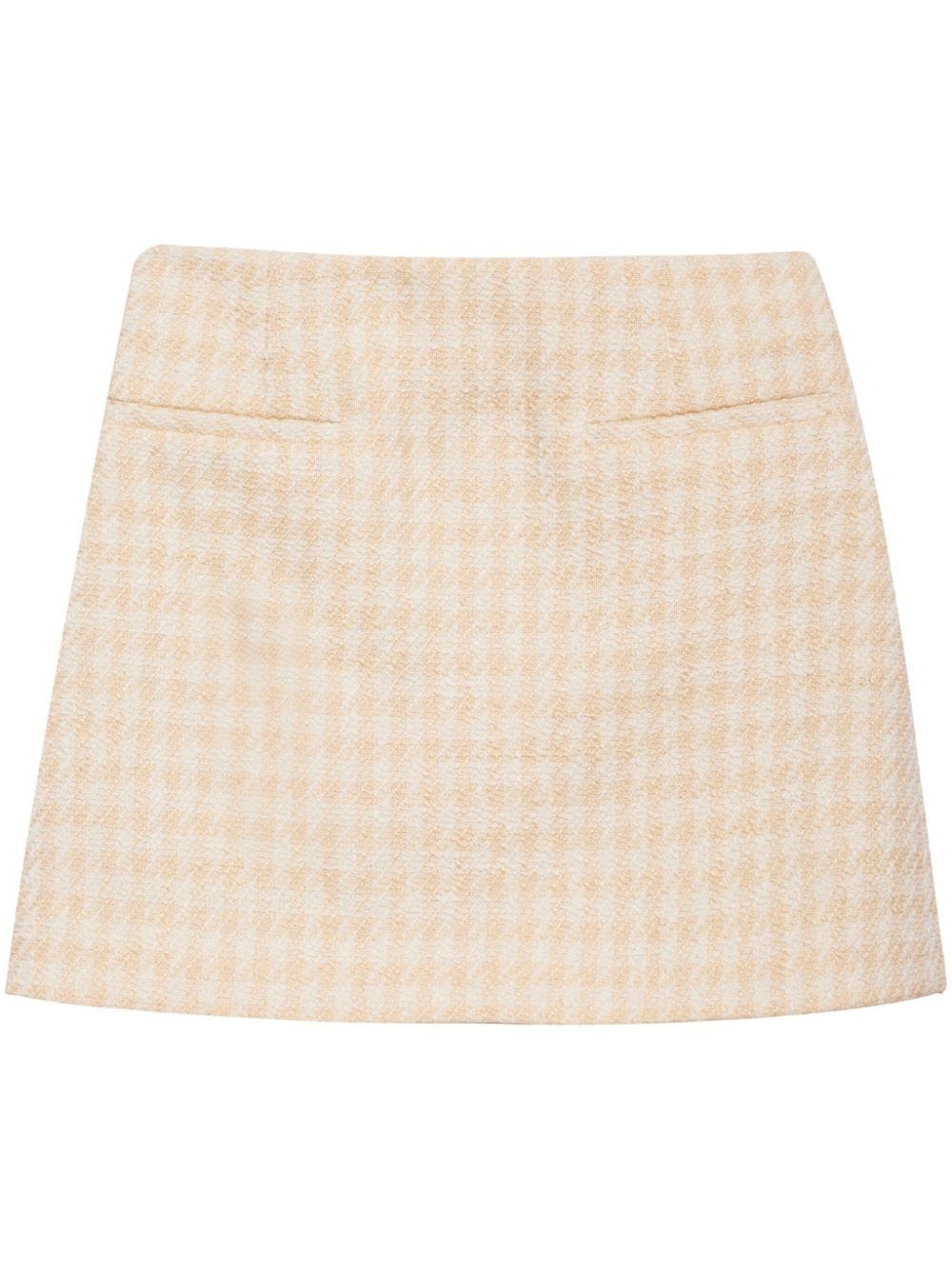 ANINE BING Vanessa houndstooth tweed miniskirt - Neutrals von ANINE BING