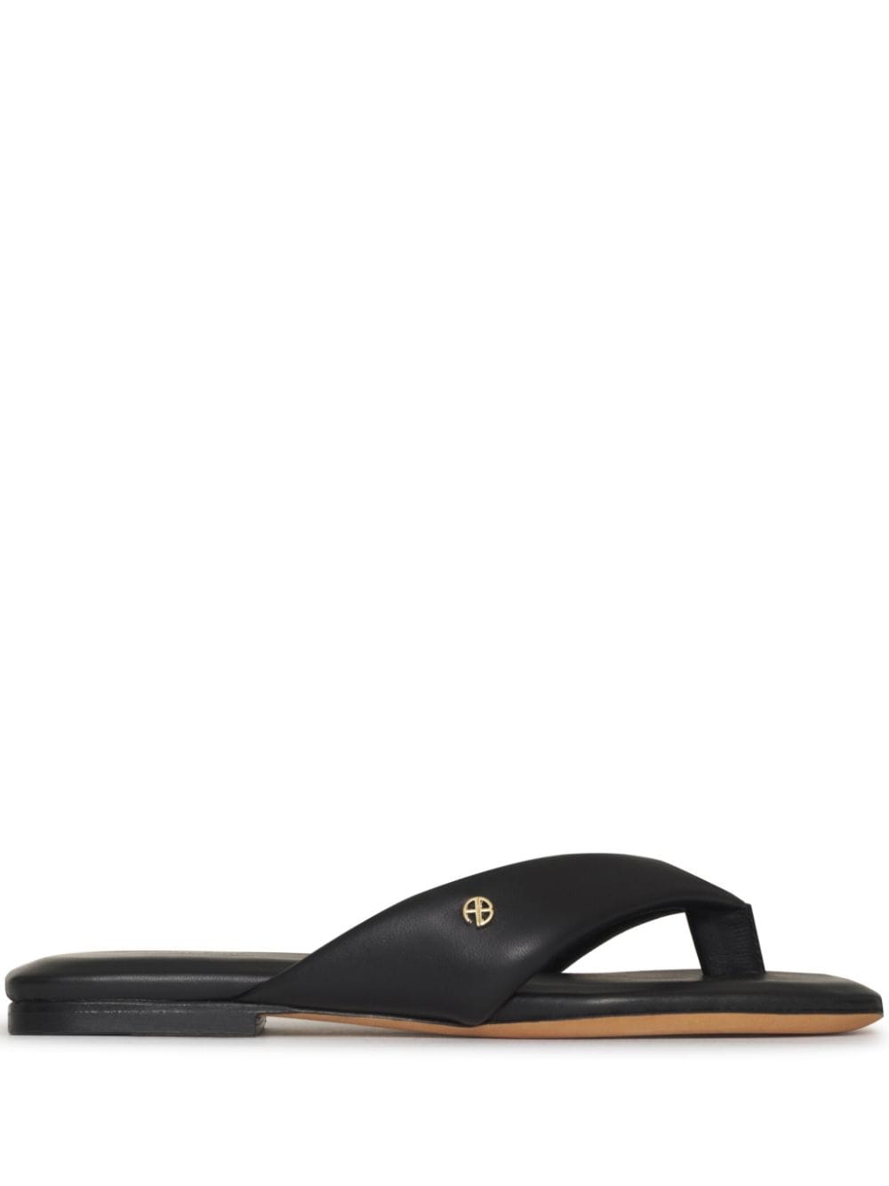 ANINE BING Viola leather flip-flops - Black von ANINE BING