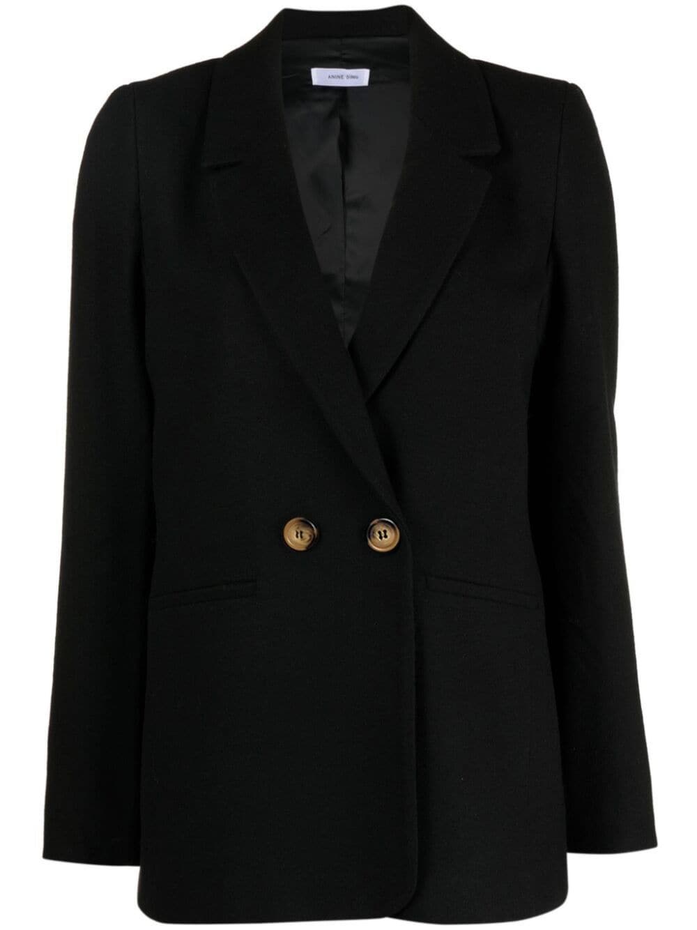 ANINE BING Kaia double-breasted blazer - Black von ANINE BING