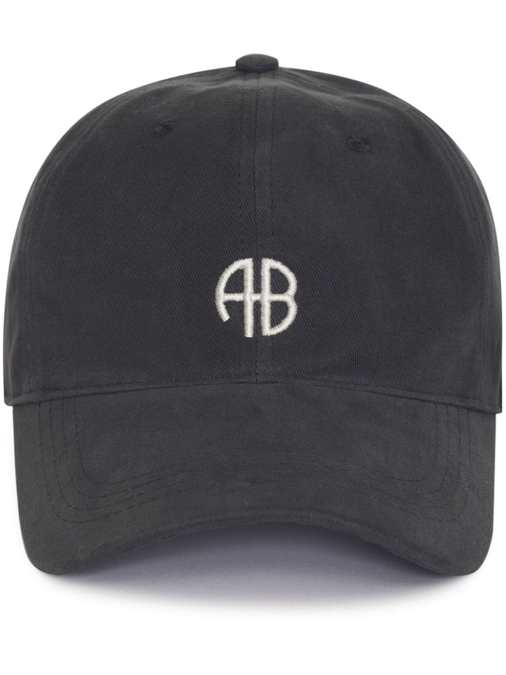 ANINE BING logo-embroidered cotton cap - Black von ANINE BING