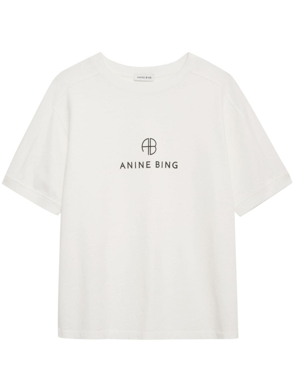 ANINE BING logo-print cotton t-shirt - White von ANINE BING