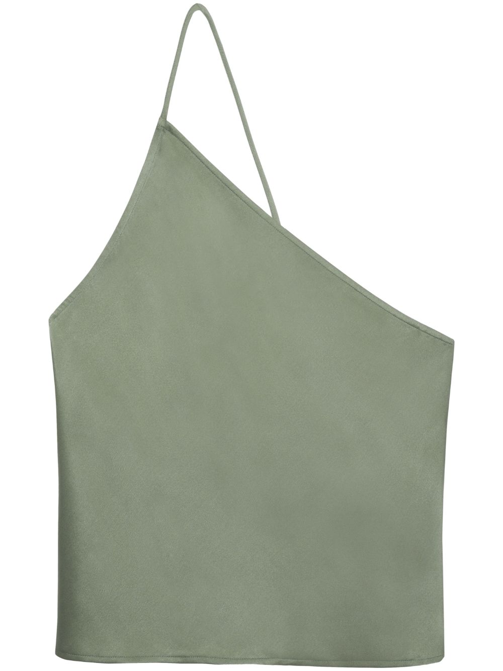 ANINE BING one-shoulder silk top - Green von ANINE BING