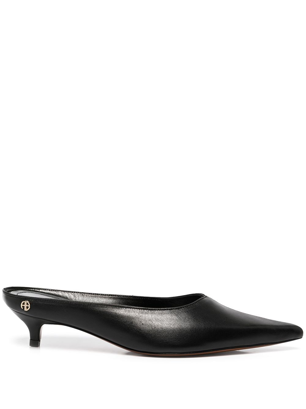 ANINE BING pointed Rooney mules - Black von ANINE BING