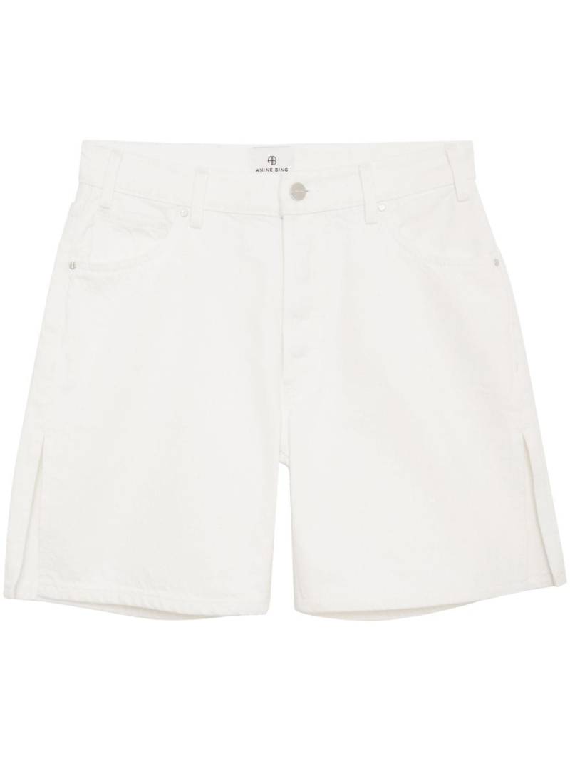 ANINE BING side-slits denim shorts - Neutrals von ANINE BING