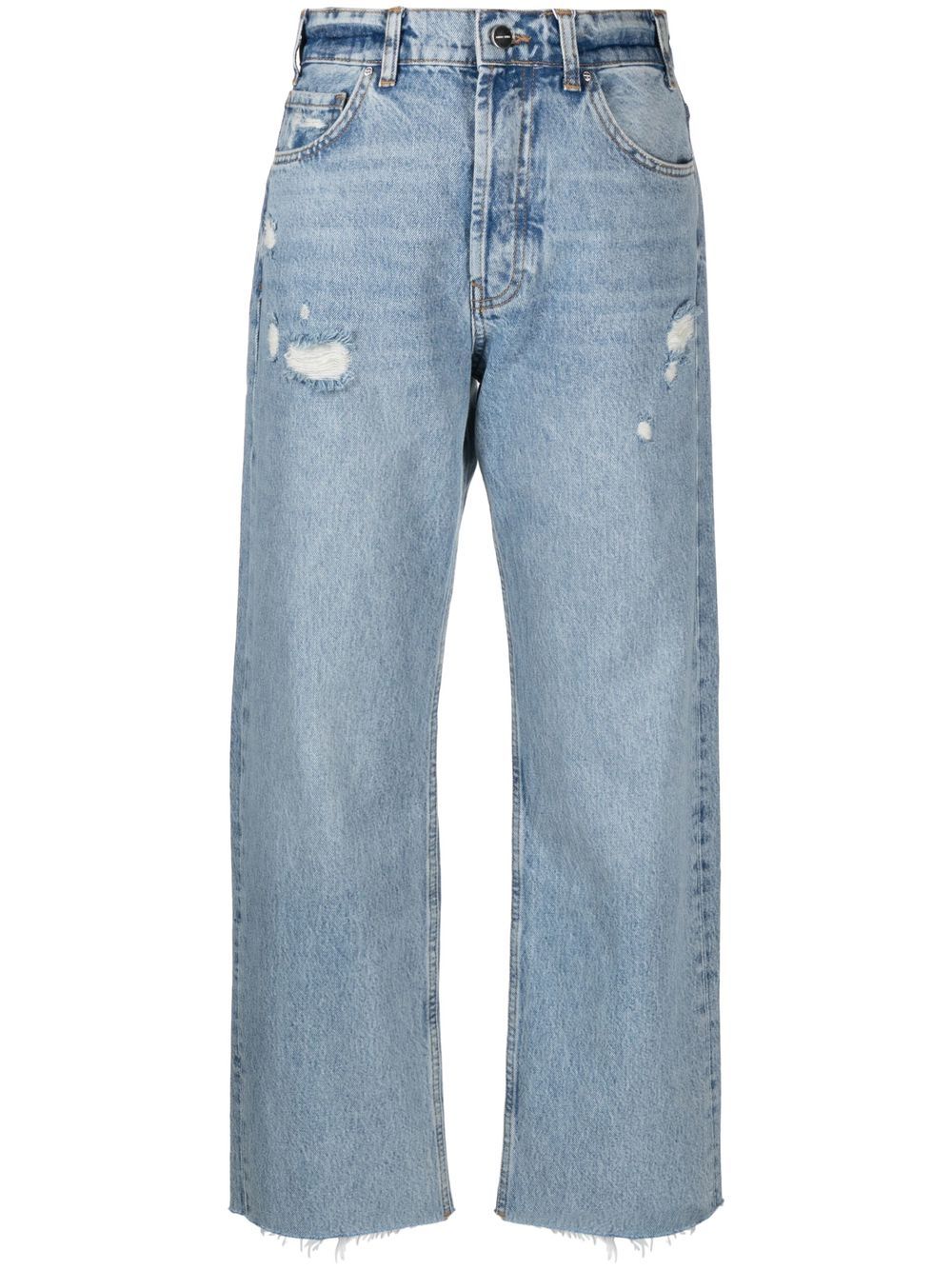 ANINE BING Gavin mid-rise straight jeans - Blue von ANINE BING