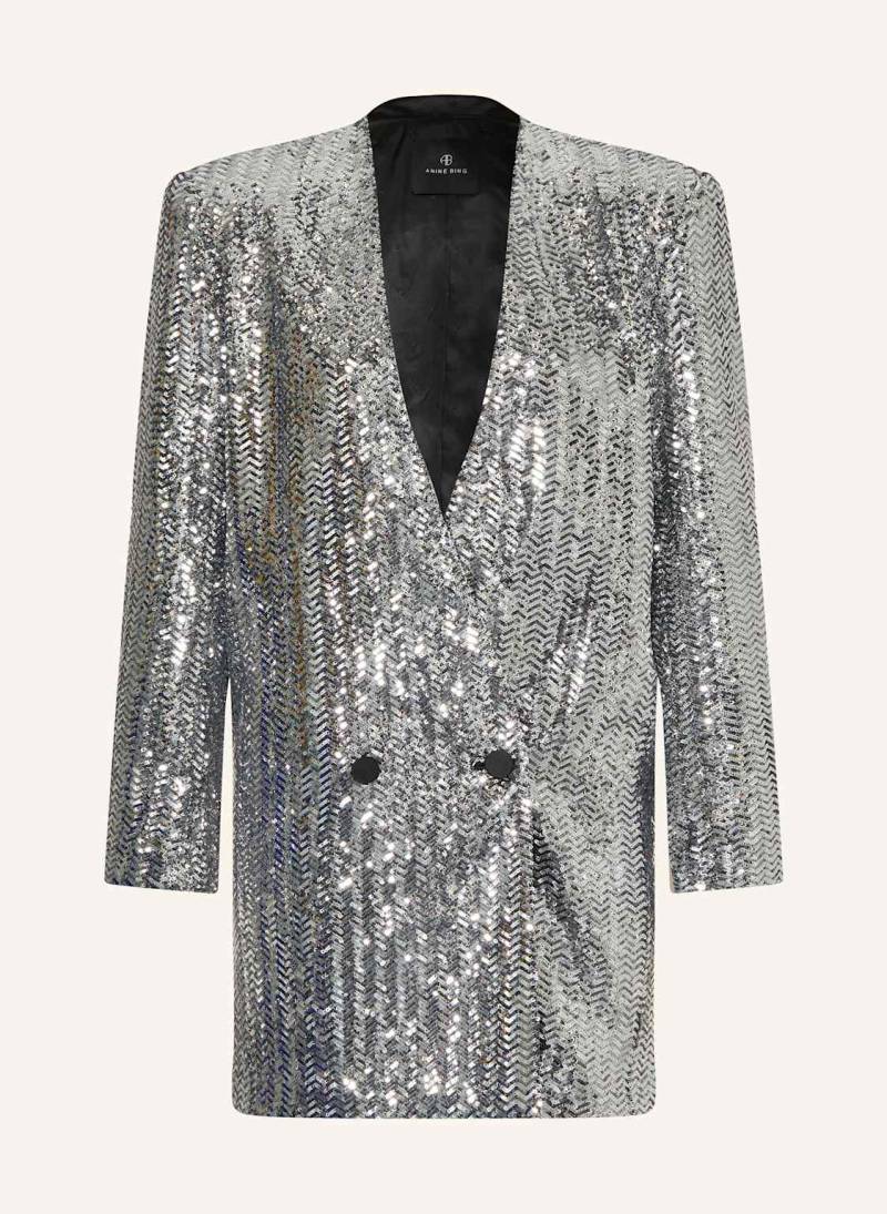 Anine Bing Blazerkleid Veneda Mit Pailletten silber von ANINE BING