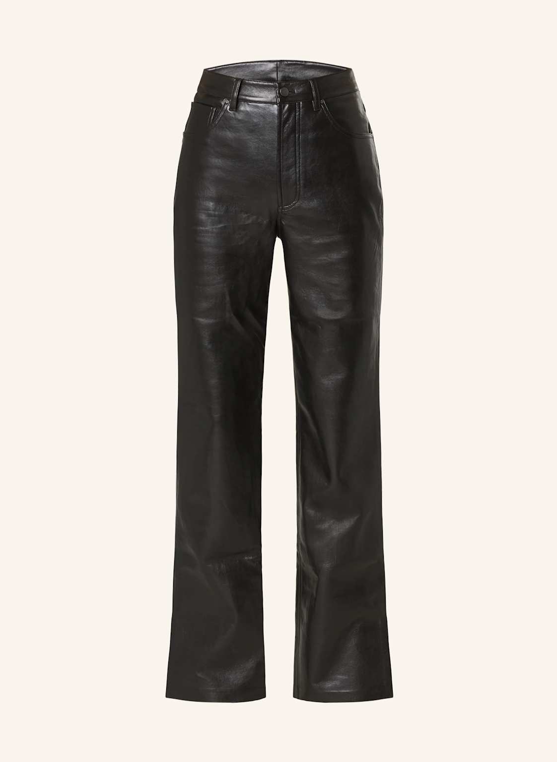 Anine Bing Lederhose Roy schwarz von ANINE BING