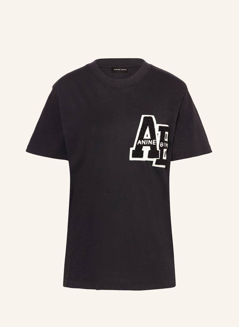 Anine Bing T-Shirt Lettermann schwarz von ANINE BING