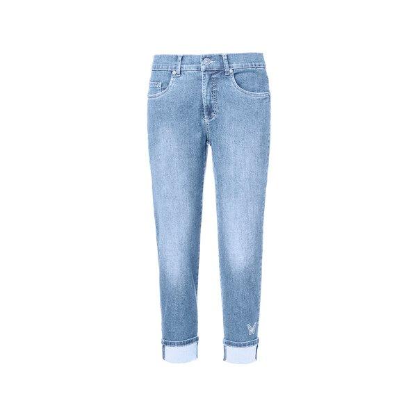 5-pocket Denim 7/8 Damen Hellblau 42 von ANNA MONTANA