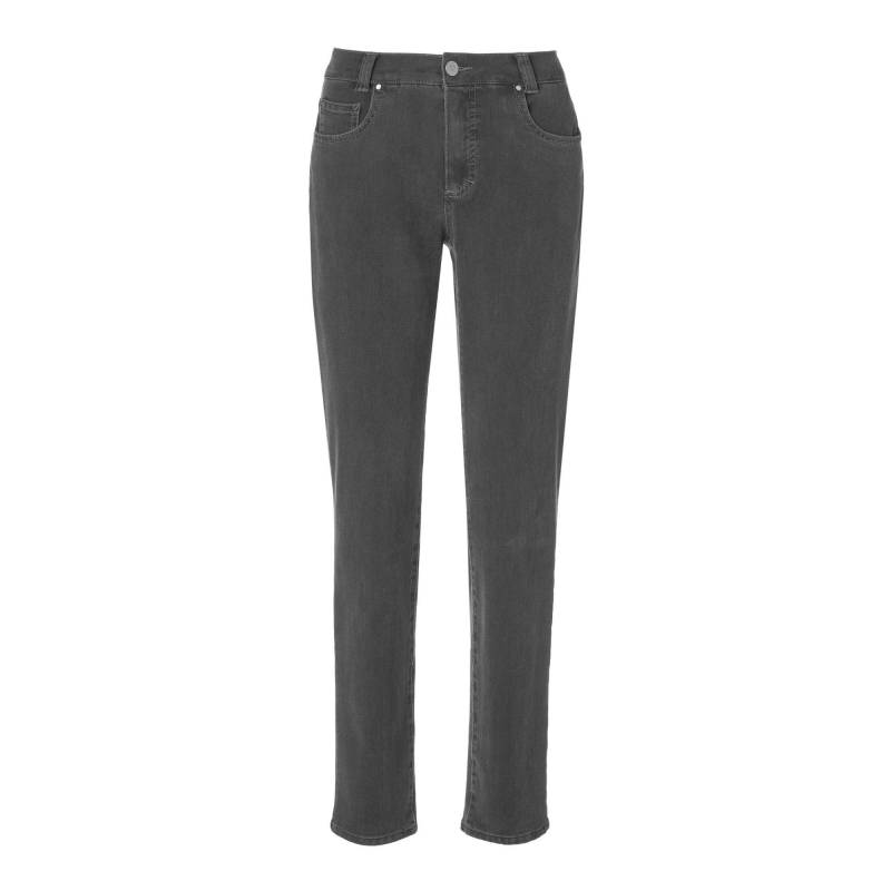Jeans, Slim Fit Damen Anthrazit W48 von ANNA MONTANA